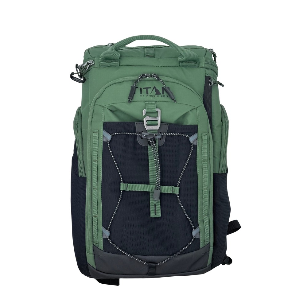 Titan Deep Freeze 26 Can Backpack Cooler Olive Green Insulated Leak Resistant